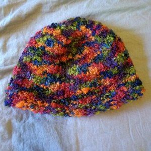 Hand knit hat